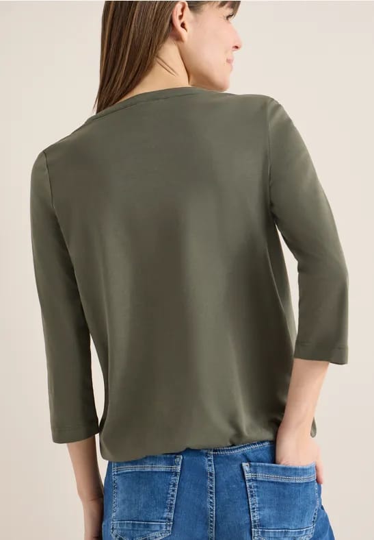 Shirt in effen kleur