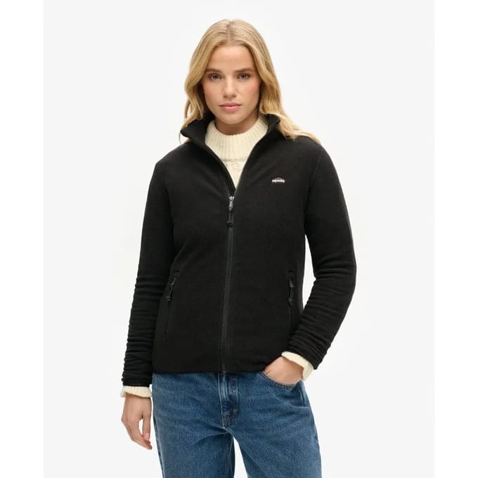 Superdry - Polarfleecejack met volledige rits - Dames - Truien