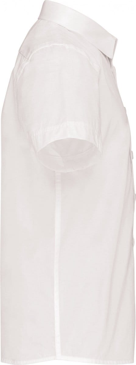 Kariban Kinder poplin overhemd korte mouwen K520 - White - 8/10 Y (8/10 ans)