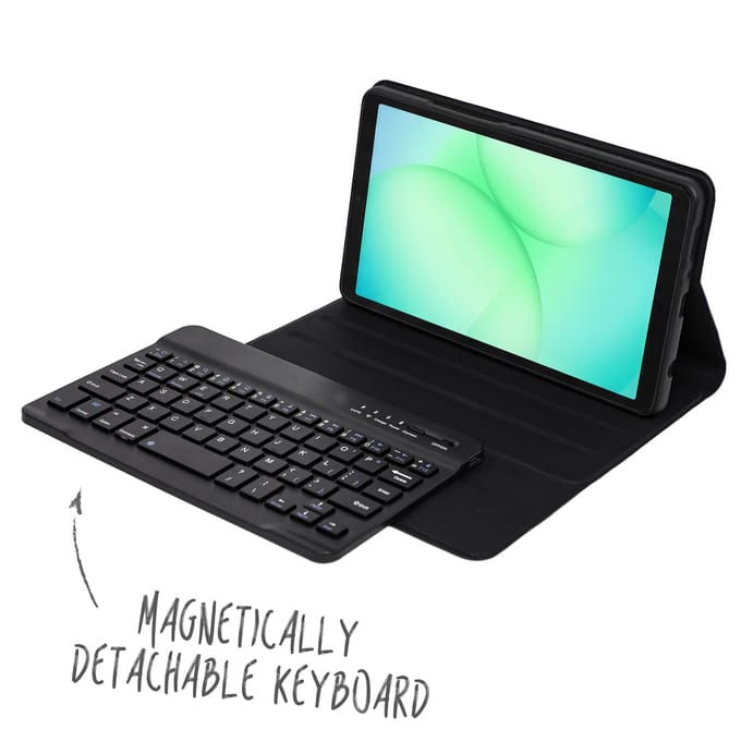 Accezz Tablet Toetsenbord Hoes - Geschikt voor Samsung Galaxy Tab A11 - QWERTY Bluetooth Keyboard Bookcase