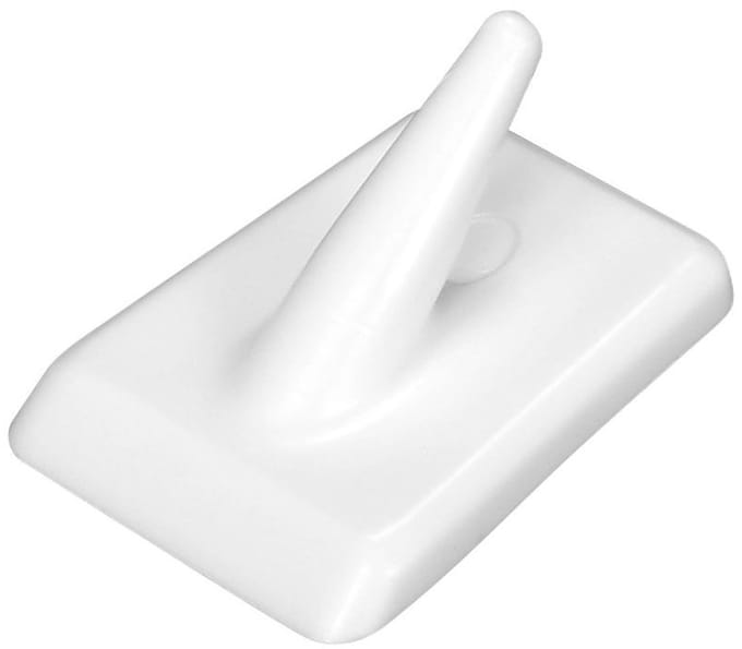 Set van 4 witte zelfklevende wandhaken Fackelmann Tecno