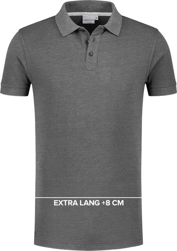 SANTINO MAX+ EXTRA LANG Poloshirt L / Donker kaki