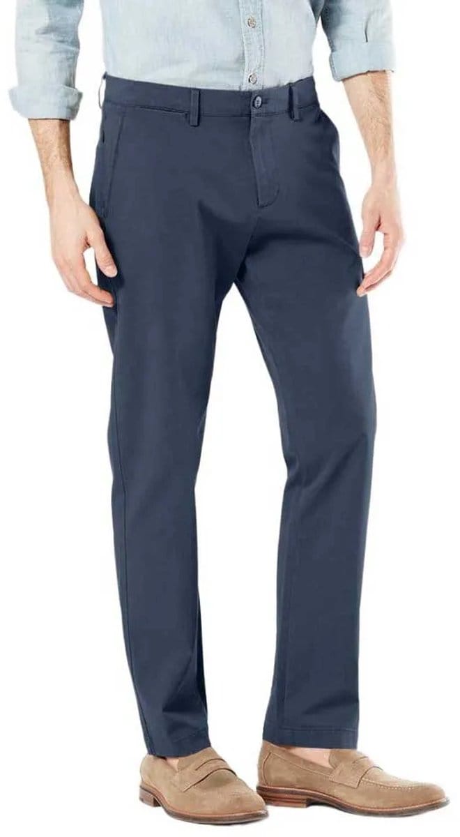 Dockers Crafted Khaki Slim Tapered Fit Broek Blauw 32 / 32 Man