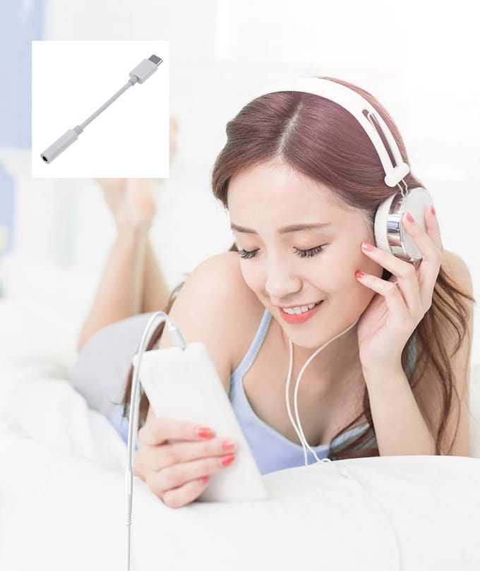 USB-C naar Jack - 3,5MM - USB-C naar AUX - Geschikt voor Apple en Samsung- Verloopkabel geschikt voor iPhone - Verloopstekker USB-C - Wit - AUX - USB-C