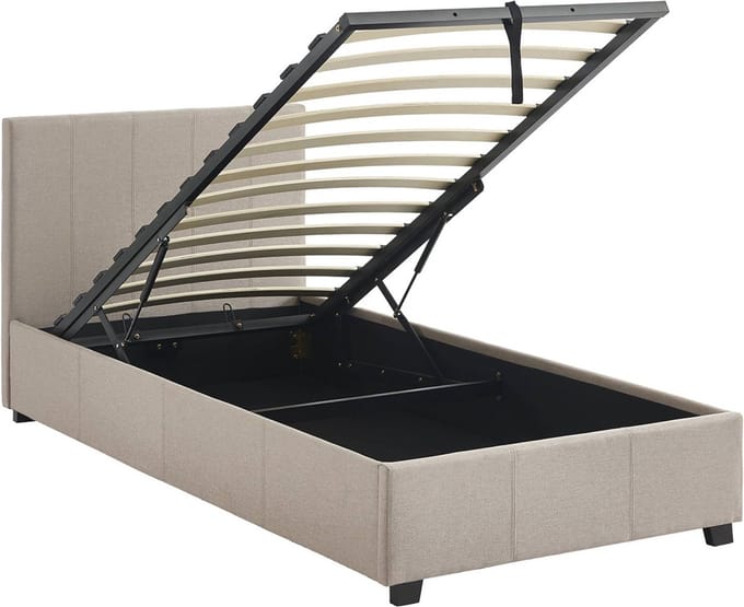 sweeek - Bed met lattenbodem en hoofdeinde, b 202 x d 97,5 x h 86cm