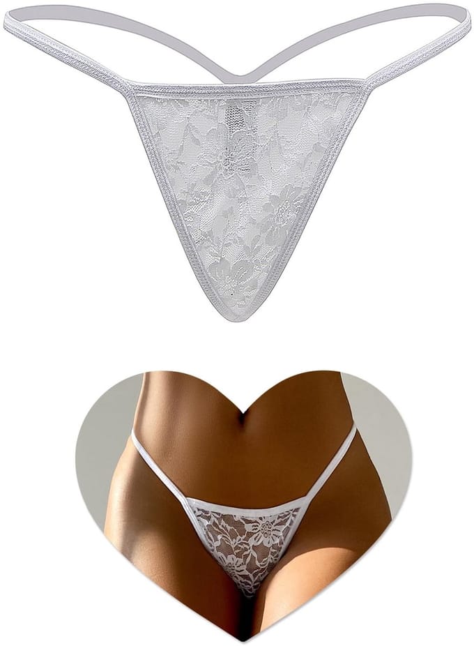 Dailygoods - String voor Dames - Sexy Kant Tanga in Grote Maten
