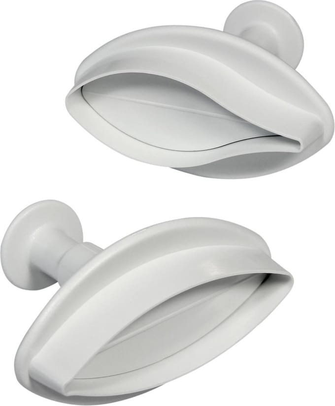 Plunger cutter - set van 2 lelie bladeren - large - PME Arts&Crafts