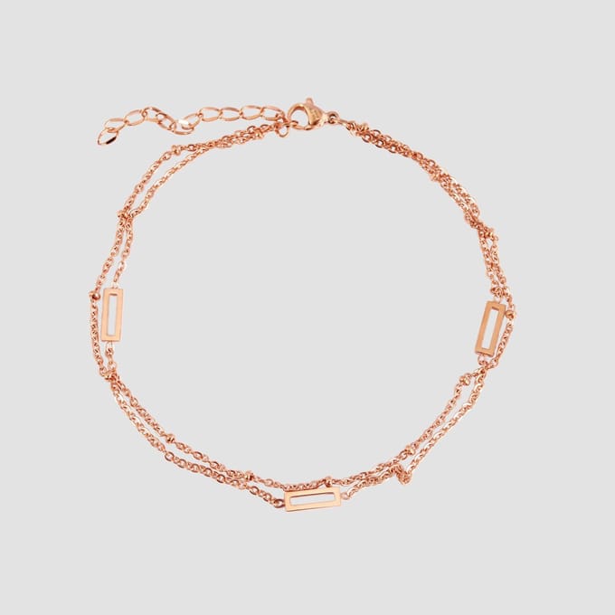 AKZENT Akzent dames enkel­sieraden Aleyna, duurzaam