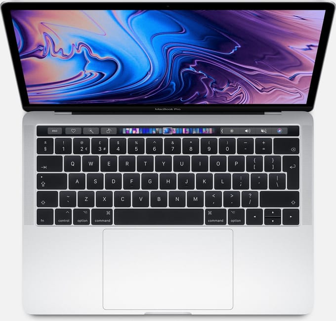 Apple MacBook Pro (2019) Touch Bar MUHQ2N/A - 13.3 inch - 128 GB / Zilver