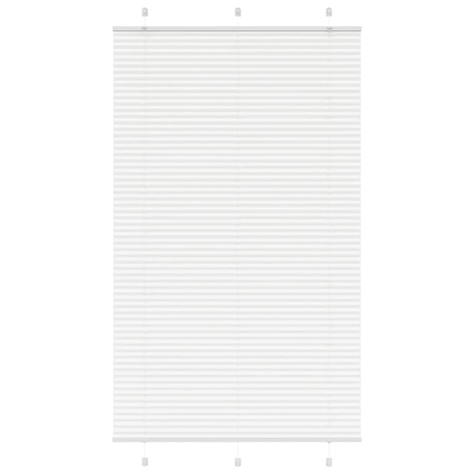 vidaXL - Plissé - rolgordijn - 115x200 - cm - stofbreedte - 114,4cm - polyester - wit