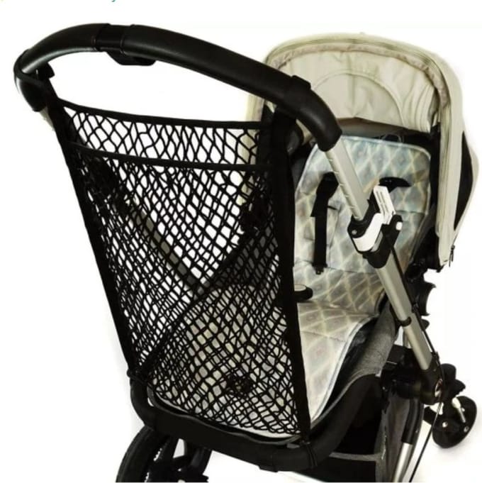 Boodschappennet kinderwagen & buggy - Buggy netje - Buggytasje 40x30cm