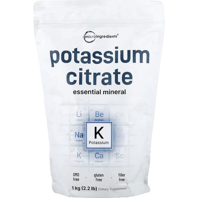 Micro Ingrediënten, Kaliumcitraat, 1 kg (2,2 pond)