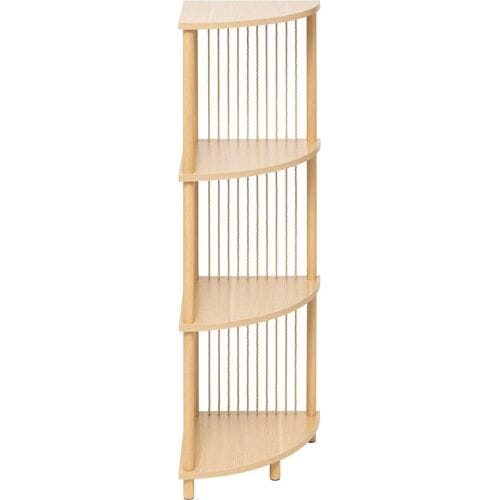 5five Kord 4-niveau hoekplank - Licht hout, 34 x 34 x 110 cm