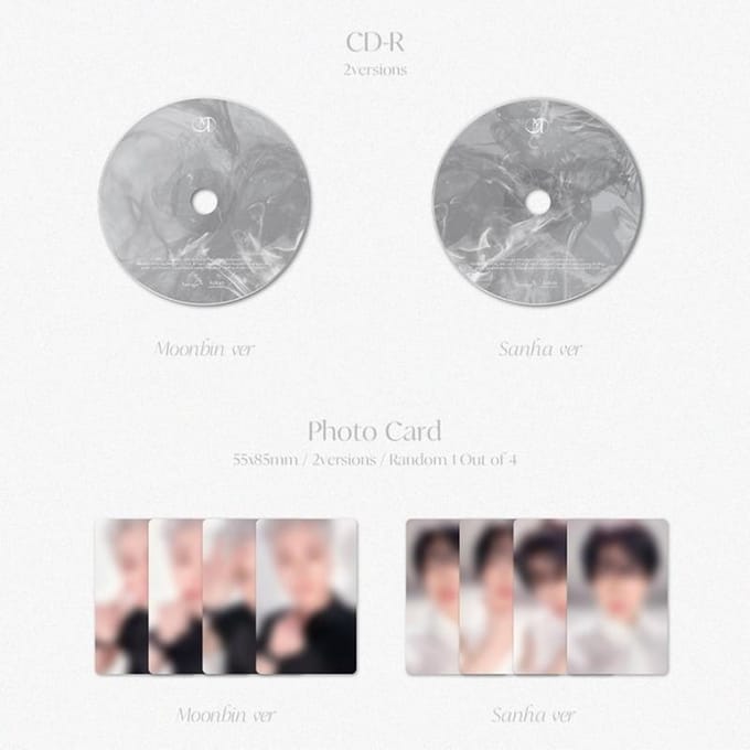 MAANBIN & SANHA(ASTRO) WIEROOK(Moonbin-versie. / Sanha ver.) SANHA Ver._NO POSTER white