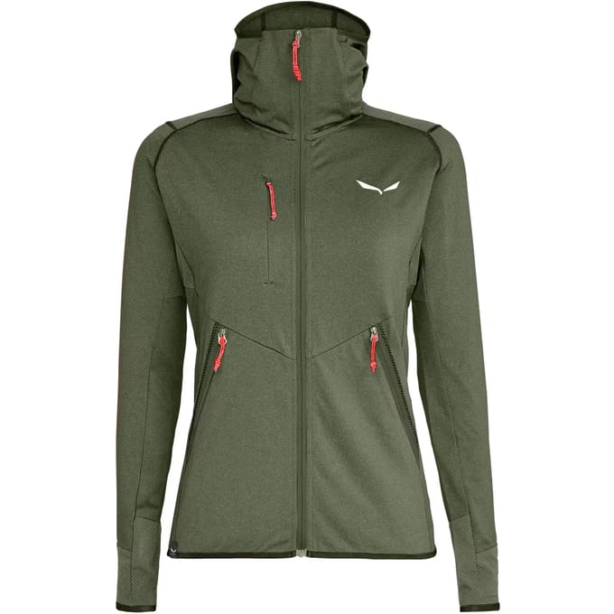 Hybride damesjack met capuchon Salewa Agner