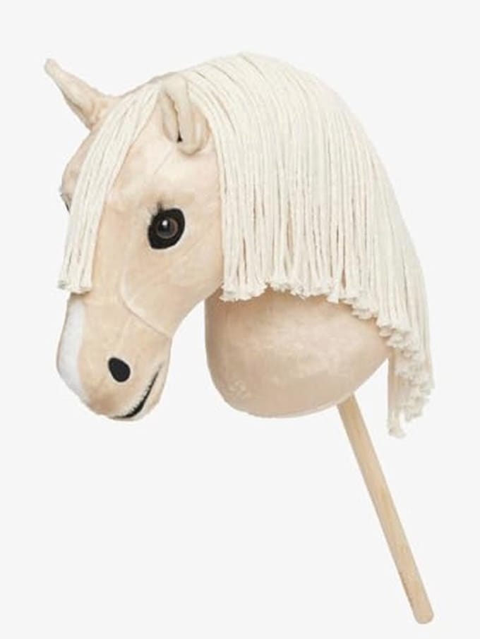 Hobby Horse met Knuffelhoofd en Stok - Popcorn Model, Unieke Maat