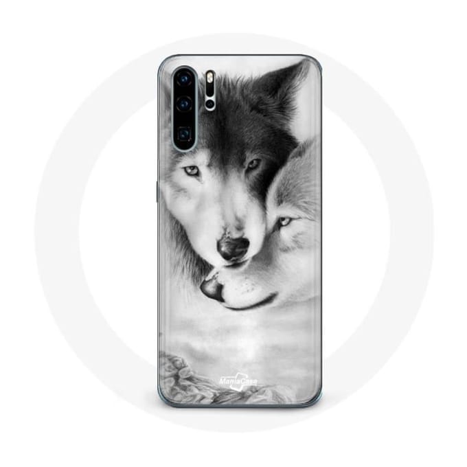 Hoesje voor Huawei P30 Pro Wolf Duo dieren