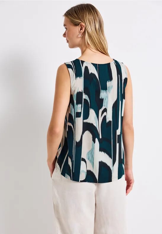 Blousetop met rimpels