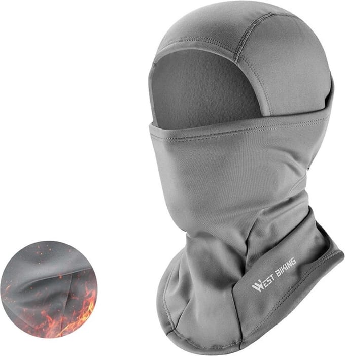 Actania Ski Mask - Dames - Heren - Winddicht - Grijs