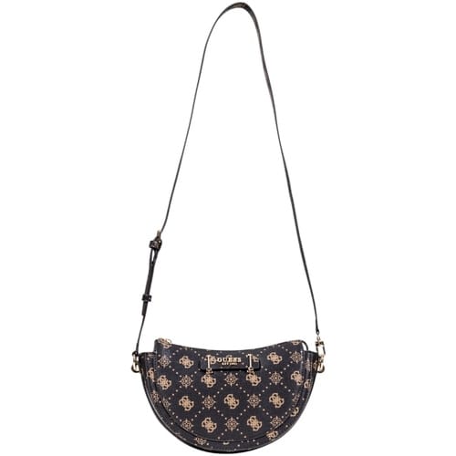GUESS schoudertas Silia Mini Convertible Shoulder Bag Espresso Logo donkerbruin