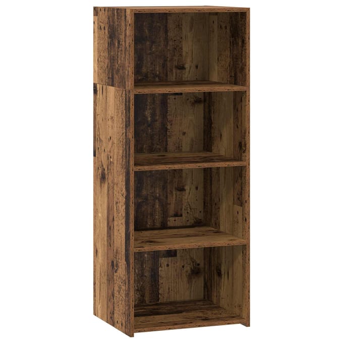 vidaXL - Highboard - Oud - hout - 50 - x - 41 - x - 124 - cm - Bewerkt - hout