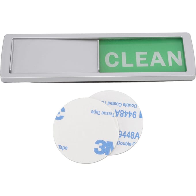 Vaatwasser Magneet Gemakkelijk Te Lezen Schoon Vuil Indicator voor Vaatwasser Met Dubbelzijdige Kleeflaag white