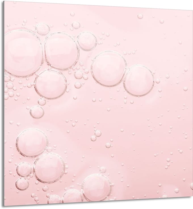 TMK ArtDeko - Glazen Panel - Roze - 60x65cm