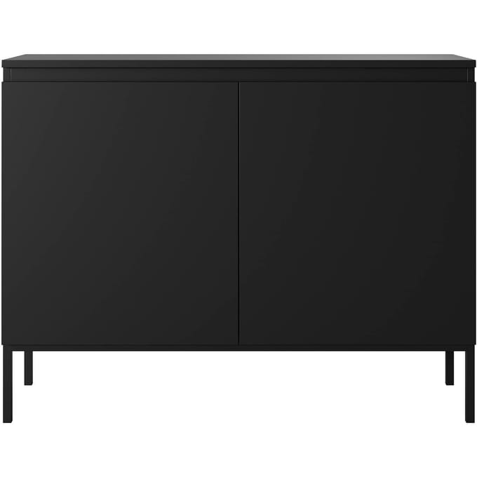 Selsey Bemmi - Dressoir - 100 cm - Zwart met zwarte poten