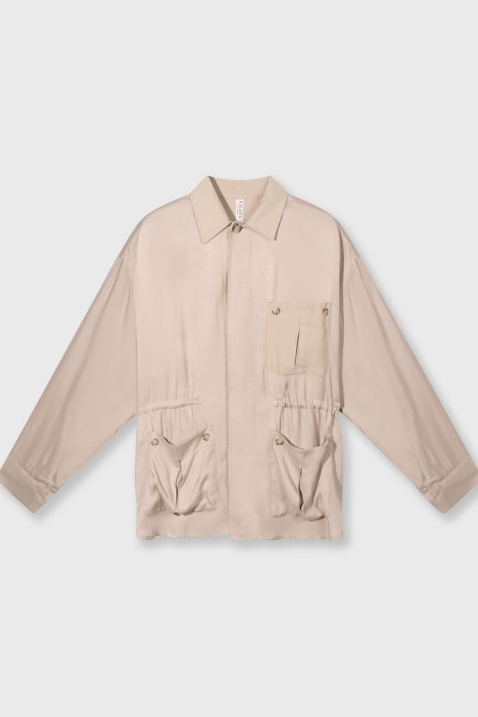 10DAYS Safari Jacket Rope Größe: L | Overshirts Outlet | Damen