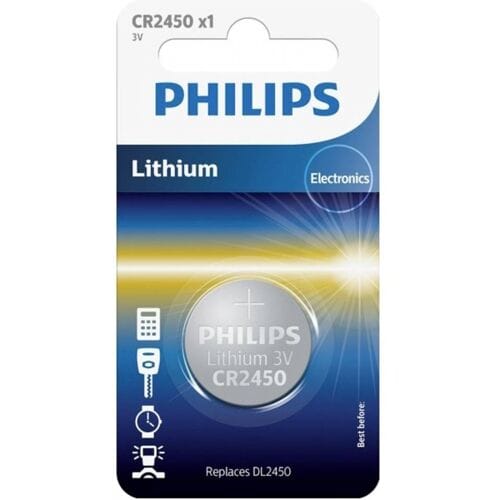 Philips Knoopcel CR2450 3 V 1 stuk(s) Lithium Minicells