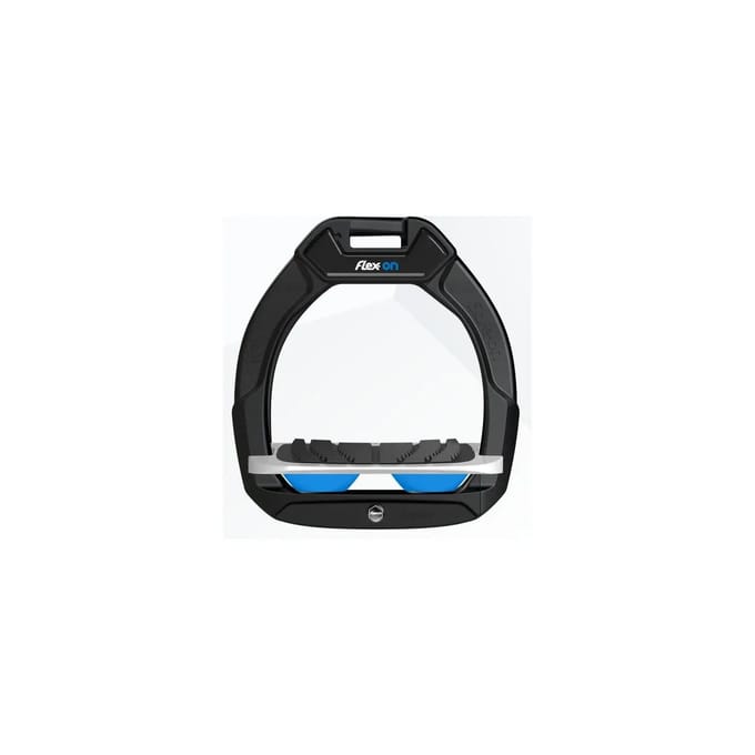 Veiligheidspinsters voor het paardrijden, Schuin Grip Zwart/Grijs/Blauw Flex-On Safe-On