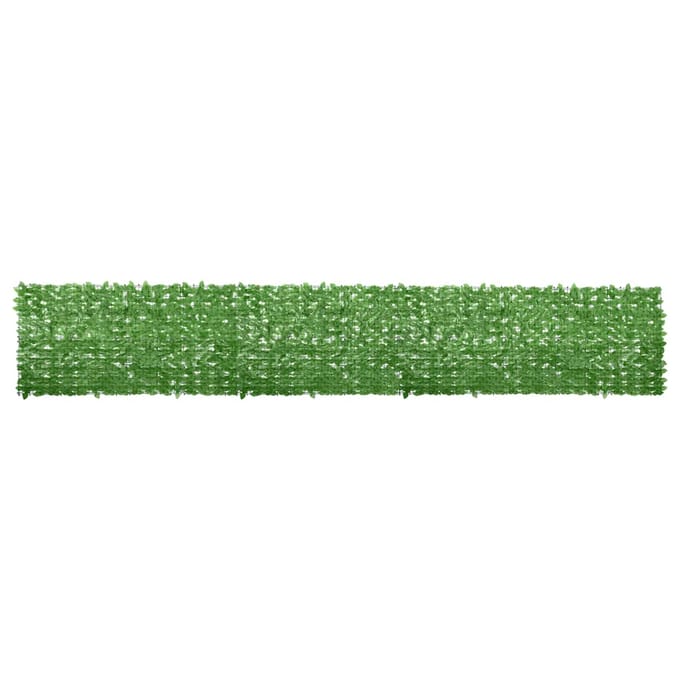 vidaXL - Balkonscherm - met - groene - bladeren - 600x100 - cm