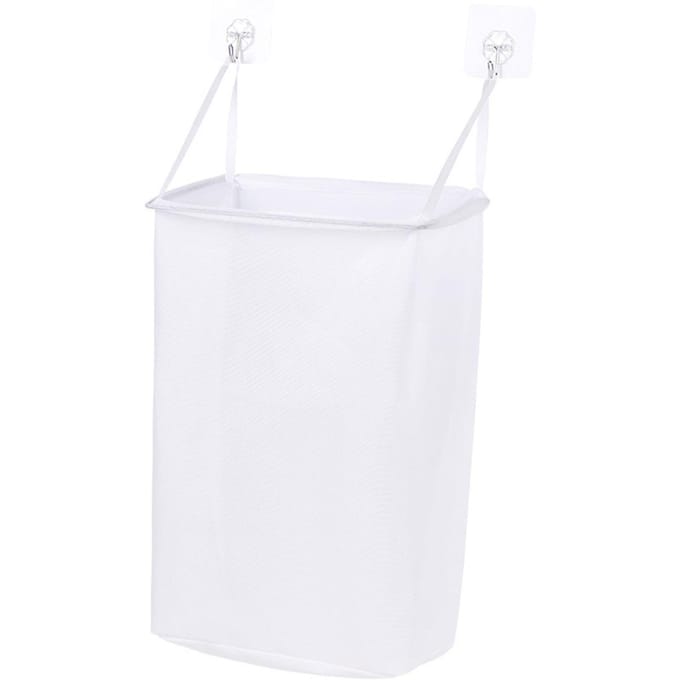 Aan de muur gemonteerde wasmand Ruime capaciteit Hoge draagkracht Zelfklevende wasmand voor white
