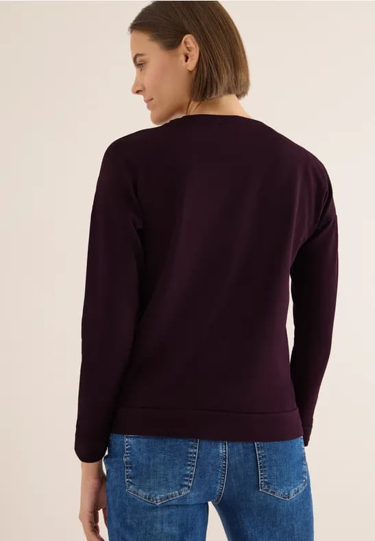 Shirt met satijnen print
