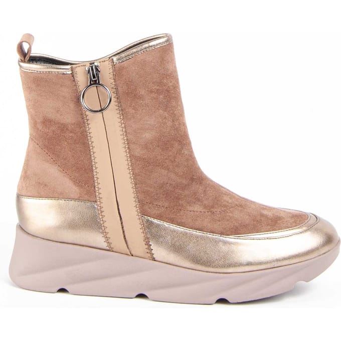 Botín De Cuña Para Mujer.  Montevita  Calig5  100957 41 bruin