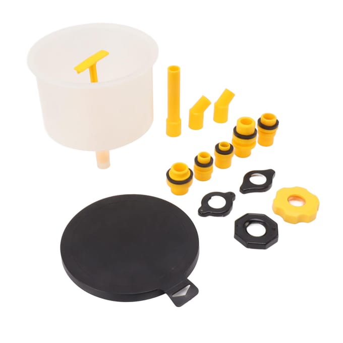 15 Stuks Radiator Koelvloeistof Vul Trechter Kit Lekkagebestendig Versterkt Ontwerp Universele Koelsysteem Vul Kit white