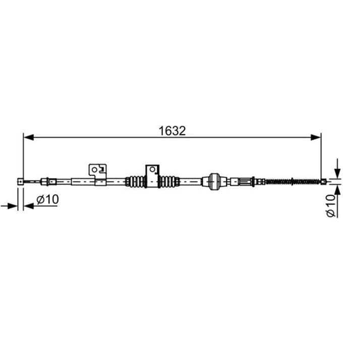 Kabel, parkeerrem BOSCH 1 987 482 519
