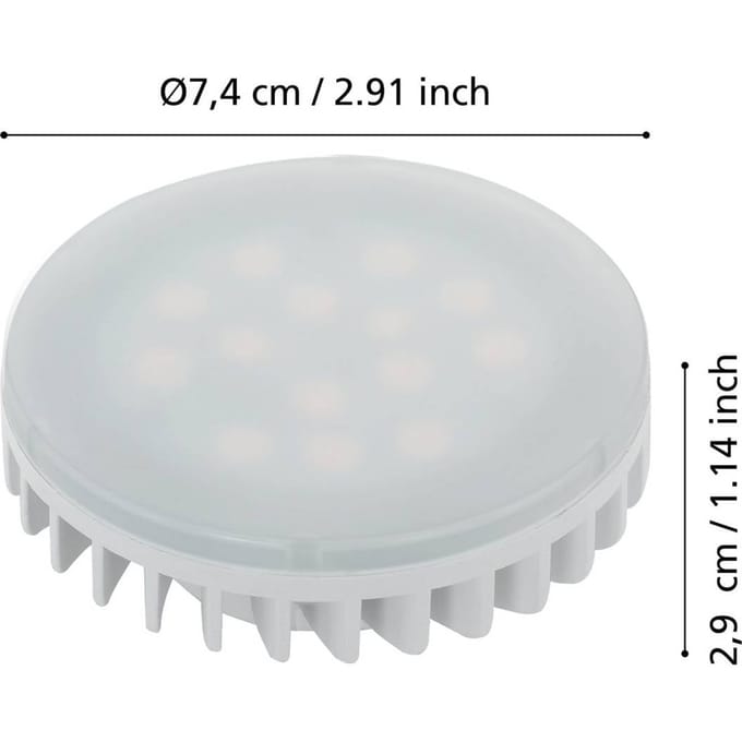 EGLO LED spot 4.9W/830 470 lumen satin GX53