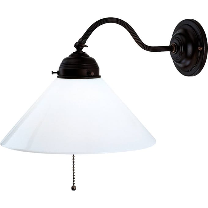 Berliner Messinglampen Wandlamp ALFRED met antieke uitstraling