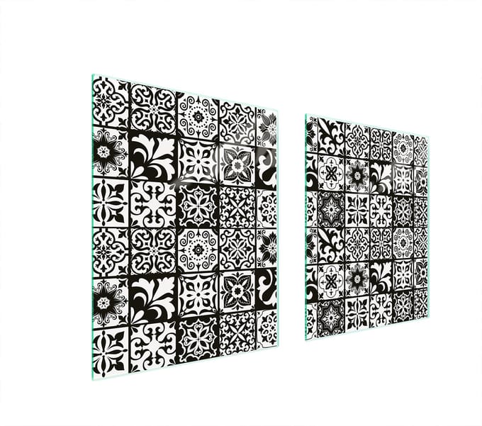 TMK ArtDeko - Snijplank - Mozaïek Patroon - Glas - 85x52 cm
