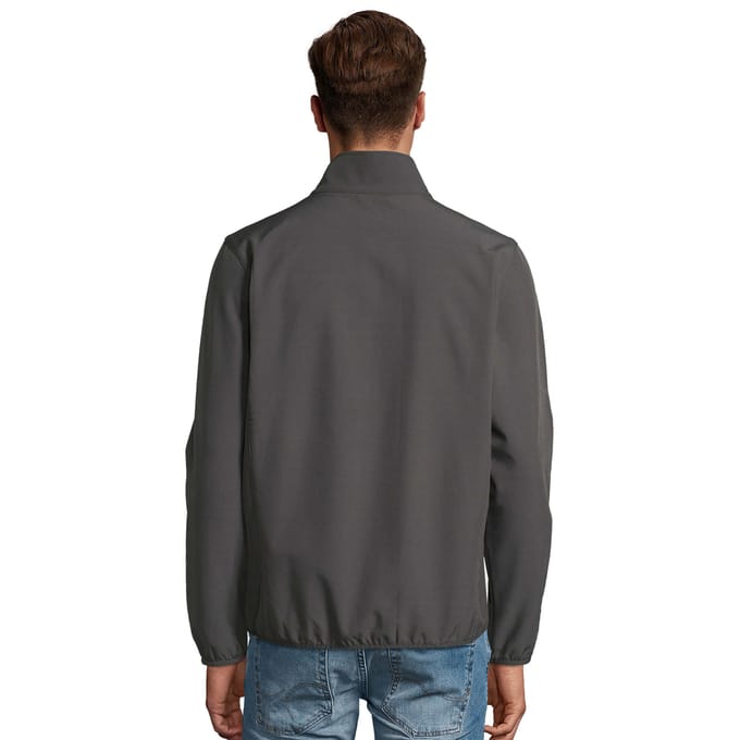 SOLS Heren Radian Soft Shell Jacket (Houtskool Grijs Effen)