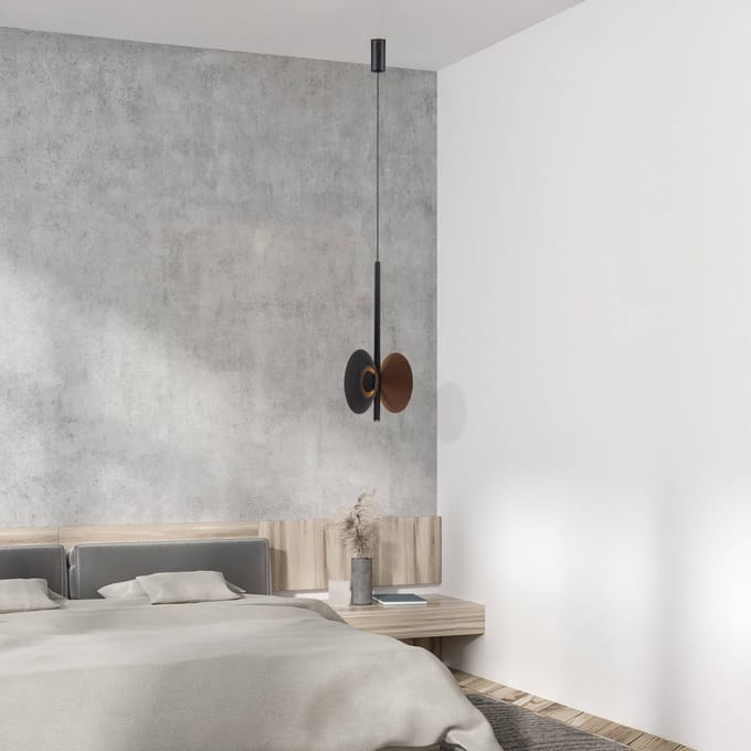 Zambelis LED hanglamp 23176, bruin, Ø 19 cm, metaal