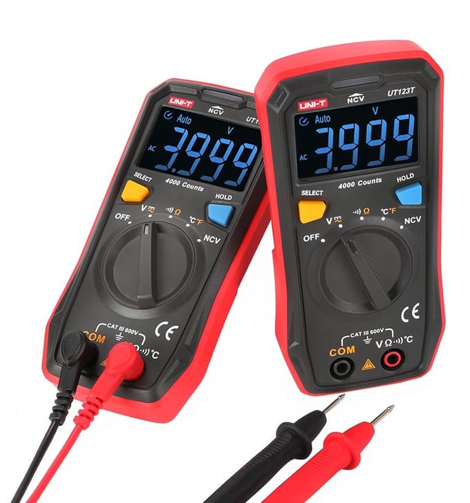 Mini Digitale Multimeter met EBTN Kleurenscherm voor Spanning, Weerstand en Temperatuur