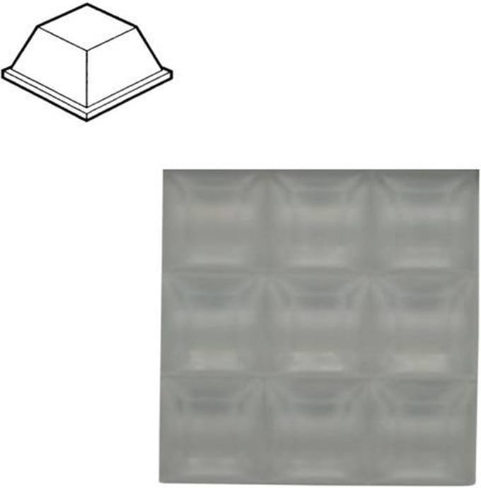 Benson Transparante siliconendruppels - stootdoppen - 20 x 20 mm - 9 stuks