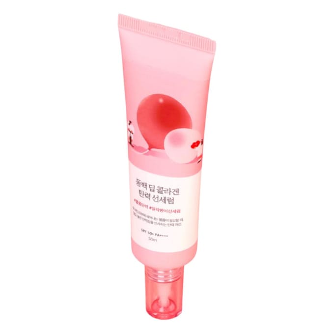Round Lab Camellia Deep Collagen Sérum Solaire Raffermissant 50ml (SPF 50+ PA++++) pink