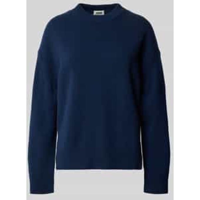 Oversized gebreide pullover met ribboorden