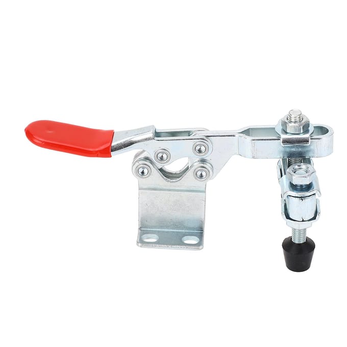 Horizontale Klem Dubbele Kop Snelspanner IJzer 500lb Houdcapaciteit Knevelklem white