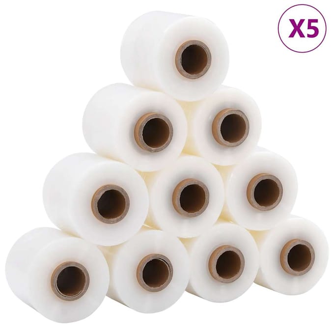 vidaXL - Stretchfolies - 50 - stuks - transparant - 23 - µm - 10 - cm - x - 150 - m