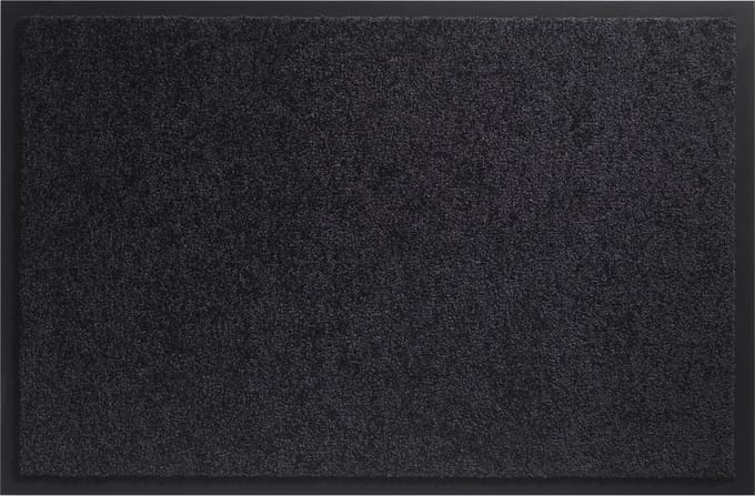 Deurmat schoonloopmat Twister 40 x 60 cm Zwart