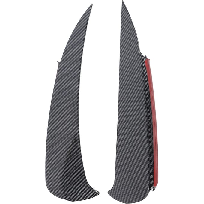 1 Paar Achterbumper Splitter Koolstofvezel Stijl Achterbumper Lip Splitter Spoiler Diffusor gray